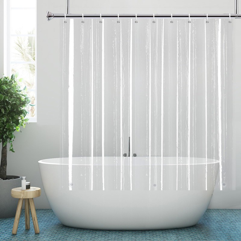 YISURE Short Shower Curtain Liner 150Drop, Clear PEVA Shower Curtain