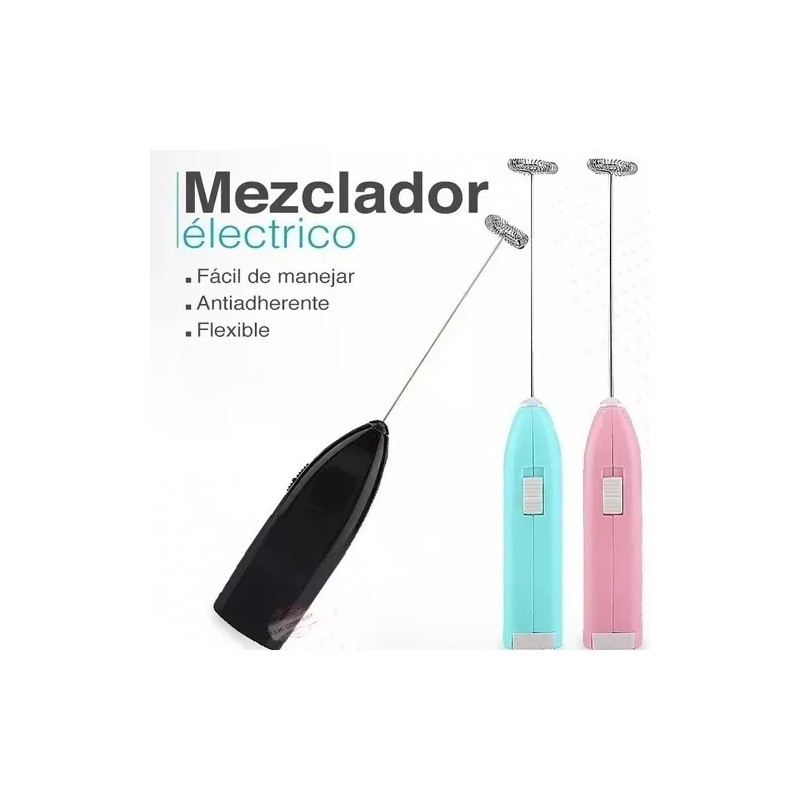 Didier Market Batidor Electrico Mini Portatil De Pilas Cafe Huevo