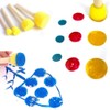 Yoogeer 30Pcs Round Paint Foam Sponge Brush Kids Painting Tools