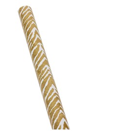 Caspari Go Wild Gold & White Gift Wrapping Paper - 30 x 8 Roll