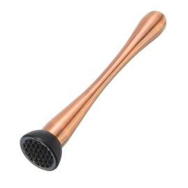 uxcell 9 Inch Stainless Steel Muddler for Cocktail Bar Drink Muddler Bar Tool for Mixing Fruit Drinks Cocktails Rose Gold