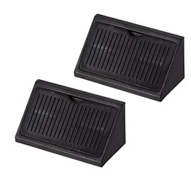 TA-VIGOR 50Pcs Plastic Corner Braces, Shelf Cabinet Door 90 Degree 4 Holes Angle Brackets 42 x 20 x 20 mm with Cover Cap for Reinforce Right Angle Corner Joints of Drawers Furniture