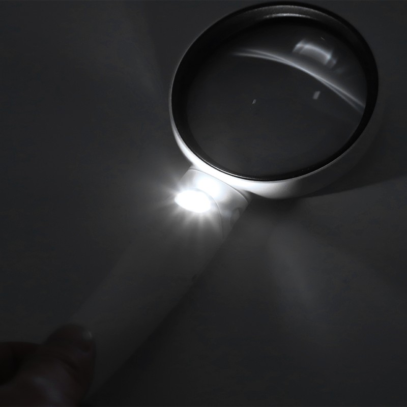 LED Magnifying Glass Set USB Charging Handheld Magnifier with Lights