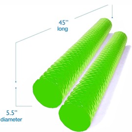 VOS Mega Foam Pool Wavy Noodle, Premium & Big, Super Soft Pool Noodle for Swimming and Floating, Pool Floats, Lake Floats for Adults & Kids, Single Pack (Botanical Green)