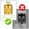 1/4" Flare Caps, 10 Pcs Brass Compression Cap Stop Valve
