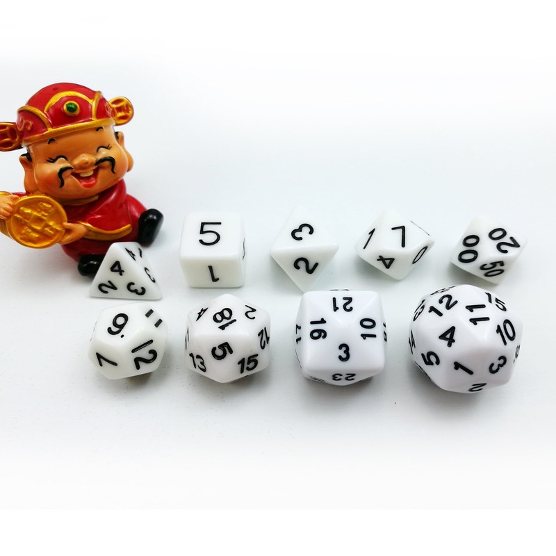 Bescon Complete Polyhedral Dice Set of 12pcs D3-D60 60 Sides