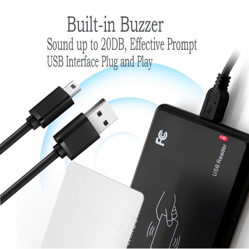 AMAO 125KHz RFID Reader ID Card Reader Non-Contact 14443A Card