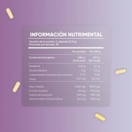 Multiblue - Inositol Con 60 Cápsulas - Myo-inositol Sabor Sin Sabor