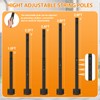 Mutovlin 4 Pack String Light Poles,2.8 Ft Light Poles for