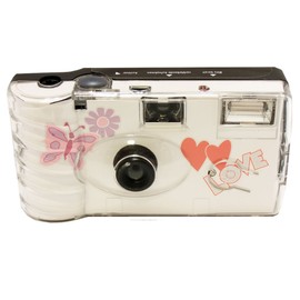 5x PHOTO PORST Disposable Camera/Wedding Camera / Butterfly (Cameras 27 Photos Flash 5 Pack)