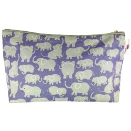 Kids Cotton Wash Bag - Playful Elephants