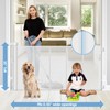 Reinforced Retractable Baby Gates with Support Rods, Retractable Pet Gate