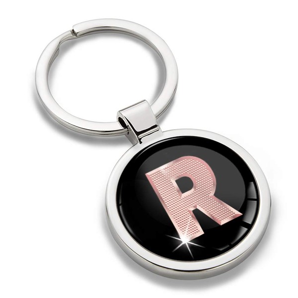 Biomar Labs® 3D Metal Alphabet A-Z Personalised Initials Keyring Keychain