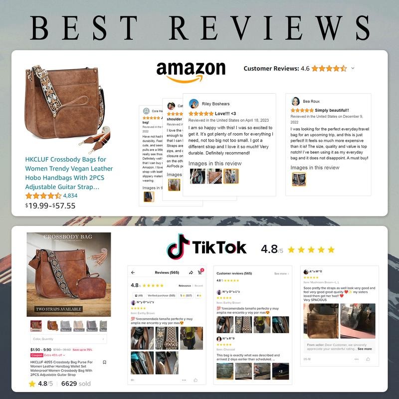 HKCLUF 4055 Women's Fashionable Crossbody Bag Purse For Women Leather