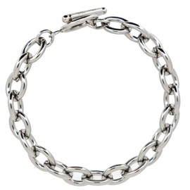 Napist Bracelet, Men's, Women's, Hypoallergenic, Accessory, Stainless Steel, Mantel, Chain, Silver, Stainless Steel