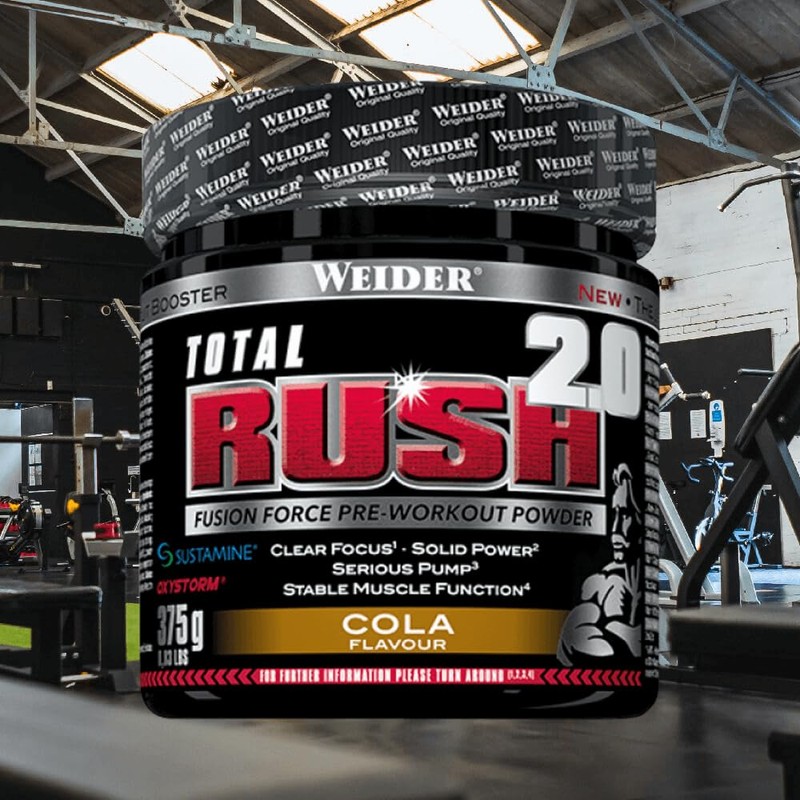 Weider Total Rush 2.0 Powder, 375 g, Cola