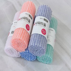Striped Roll Shower Towel (Random Color, 30x98cm) Body Shower Towel 3ea