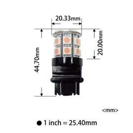 PA 2pcs 3157 3457A 20 5050 SMD LED Auto Tail Rear Side Marker Light Bulbs Pink-12V