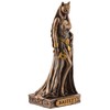 VOGLER Joh. Vogler GmbH Egyptian Goddess Bastet, Miniature, Bronze/Coloured by
