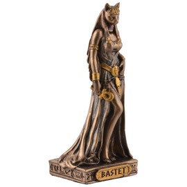 VOGLER Joh. Vogler GmbH Egyptian Goddess Bastet, Miniature, Bronze/Coloured by Veronese