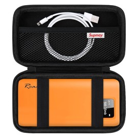 Supmay Hard Travel Case for RoamWiFi 4G LTE Mobile Hotspot Router, Worldwide Portable High Speed Hotspot, Protective Cases Bag with Mesh Bag for USB Cable and Accessories, Black