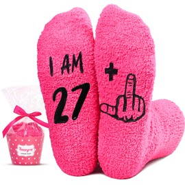 HAPPYPOP 28th Birthday Gifts Ideas for Women - Socks for 28 Year Olds, Best Gifts for 28 Year Old Woman, 28 Years Olds Female Gifts