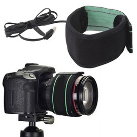 USB Lens Heater,11.4in/110mm Lens Warmer for DSLR Camera and Telescope, 3 Temperature Regulator Settings,Dew Heater Strip Prevents Dew,Fog & Condensation,80mm-110mm in Diameter