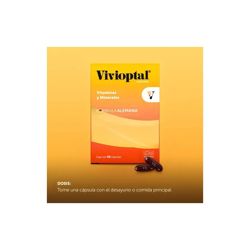 Vivioptal Vitaminas y Minerales 60 Cápsulas