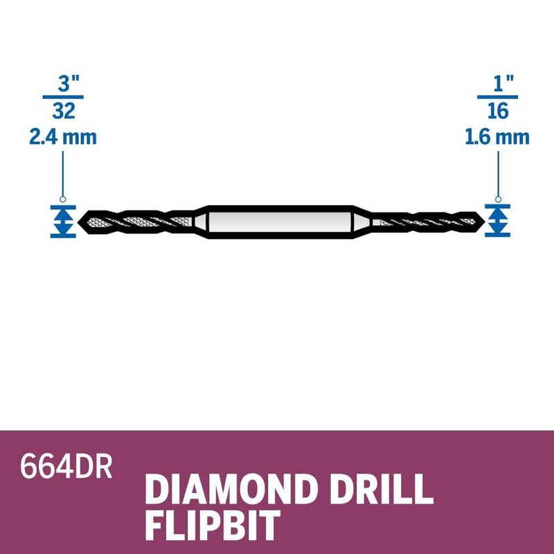 Dremel 664DR Diamond Drill FlipBit