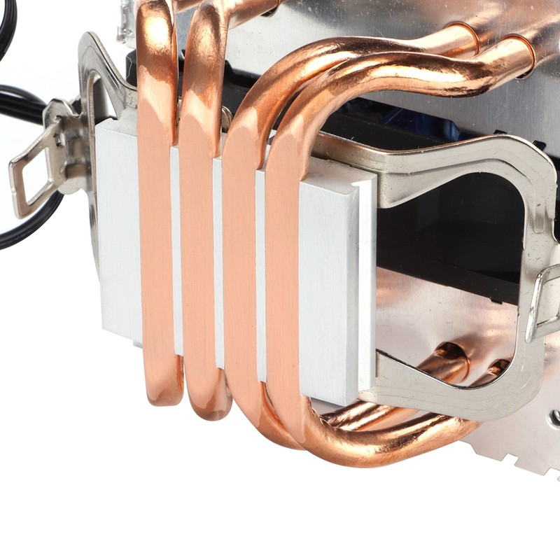 CPU Air Cooler Dual Tower 4 Heatpipes LED Light CPU