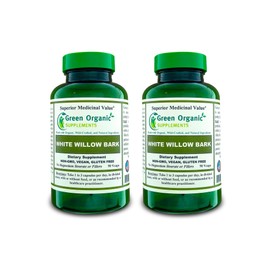 Green Organic Supplements White Willow Bark (Pack of 2)