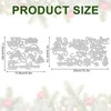 Whaline 16Pcs Christmas Metal Die Cuts Snowflake Snowman Tree Bell