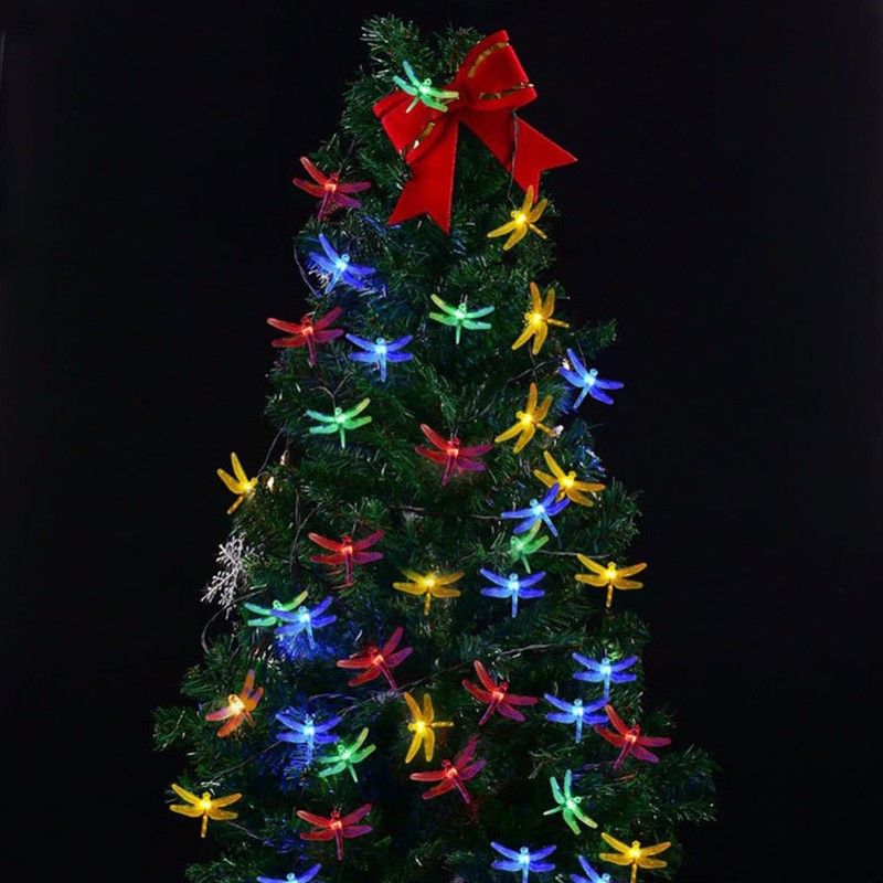 Dragonfly Light String Solar Powered IP44 Waterproof 2 Modes 30