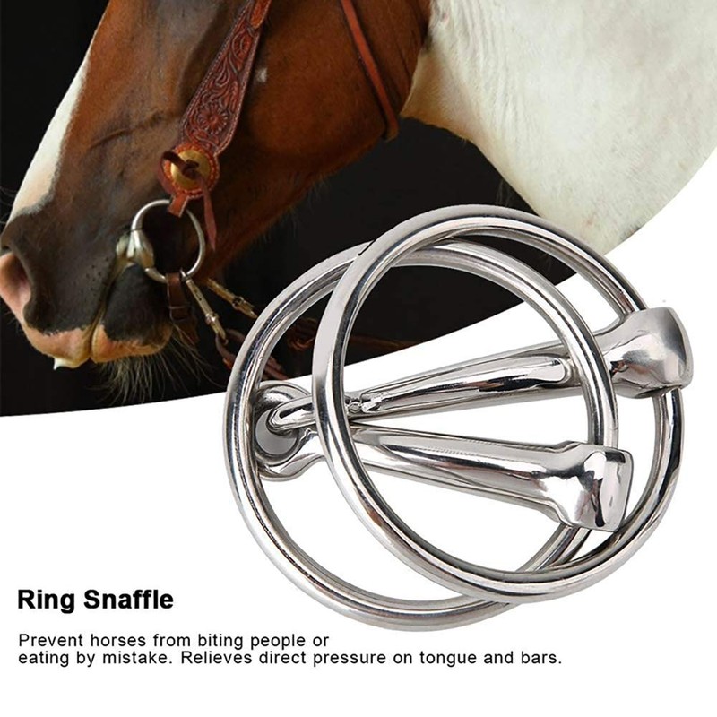 127mm Loose O Ring Stainless Steel Horse Ring Snaffle Bit