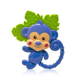 FunBaby Newborn Rattle 3 Months + Monkey - Newborn Toy to Stimulate Eye and Hand Coordination - Gifts for Newborn Boys or Girls