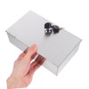 Operitacx Lockable Stainless Steel Socket Cover Heavy Duty Waterproof Electrical