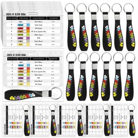 Landical 30 Sets Phlebotomy Essentials Order of Blood Draw Reference Cards with Keychains Phlebotomy Practice Kits Gifts Order of Blood Draw for Nurse Phlebotomist Grad Nursing School Supplies