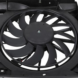 AZHZ Radiator Dual Cooling Fan Black for Lincoln for Navigator 2018-2021 for Ford for Expedition 2018-2020 for Ford for F-150 2015-2020 Electric Cooling Fan Replace 621542 623450 JL3Z8C607-B