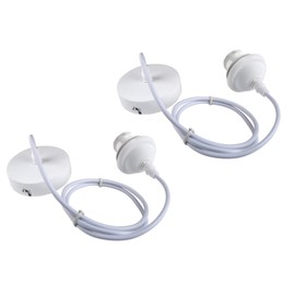 New Modern Pendant Light Fitting, E27 Lamp Holder, Accessories Kit With White Ceiling Rose and PVC Cable - KIT05WH