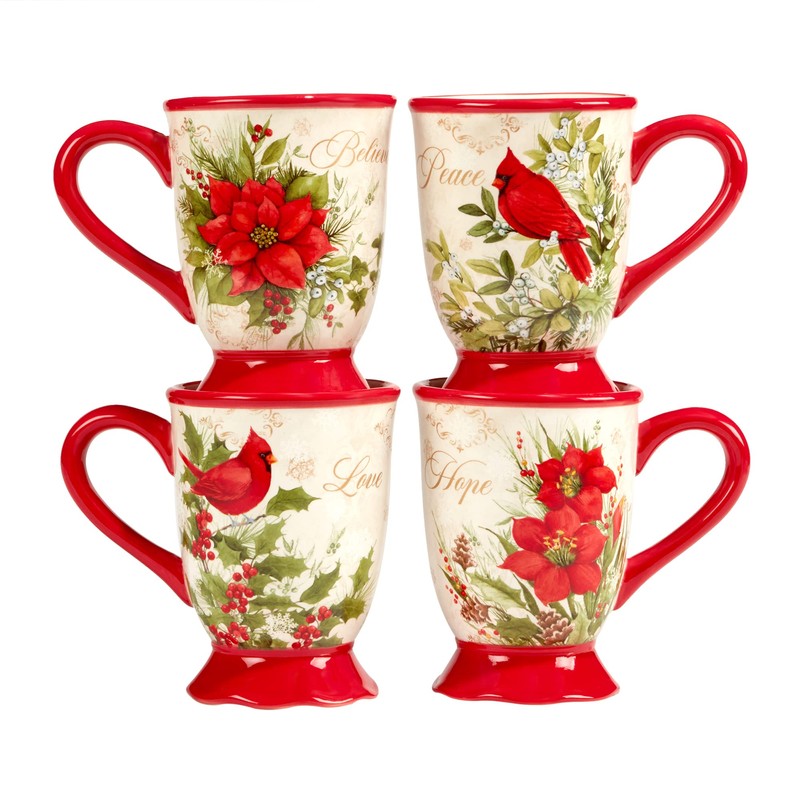 Certified International Winter's Medley 16 pc Dinnerware Set, Service for