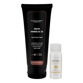Nuestra Tierra Cosmética Crema Mandelac 10, Despigmentante y Aclarante con Ácido Mandélico al 10%, Uso Día/Noche, 100g