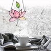 WeDcpcin Stained Glass lotus flower Window Hanging Sun Catcher Holiday