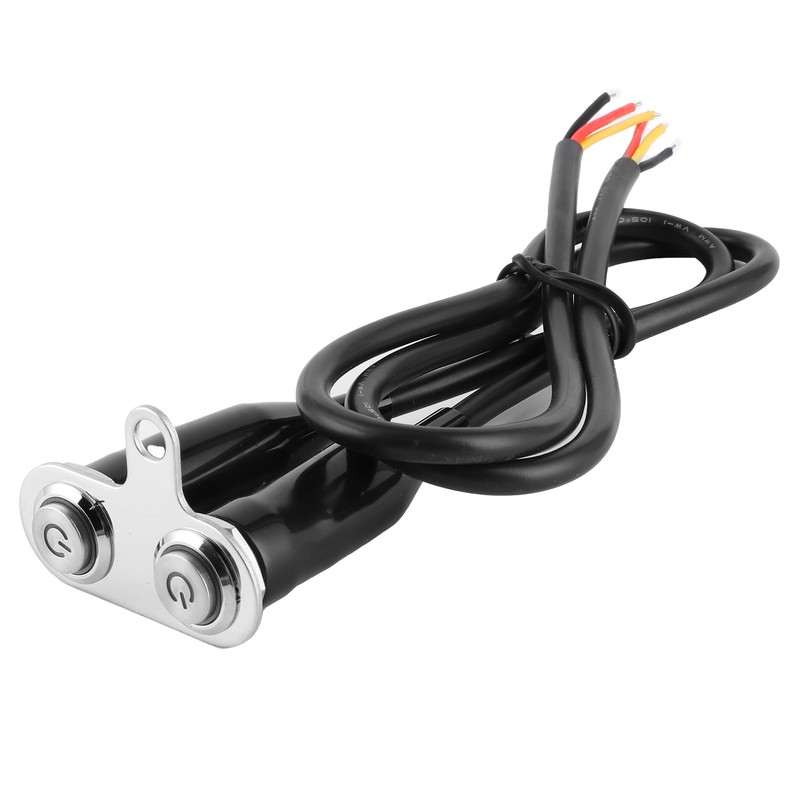 12V Stainless Steel Motorcycle Handlebar Switch LED Modification Bracket Control