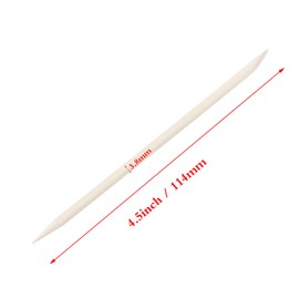 Mini Skater 150 Pcs Orange Nail Sticks Double Sided Manicure Sticks Cuticles Pusher Wooden Cuticles Stick for Manicures Pedicures Nails Care Craft Home Salon (Natural Wood, 4.5 inch)