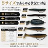 Bucht 40pcs Offset Hooks 5 Sizes 1/0, 2/0, 3/0, 4/0,