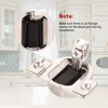 Lyreh 8pcs Cabinet Hinges for Blum, Silver Stainless Steel 1/2