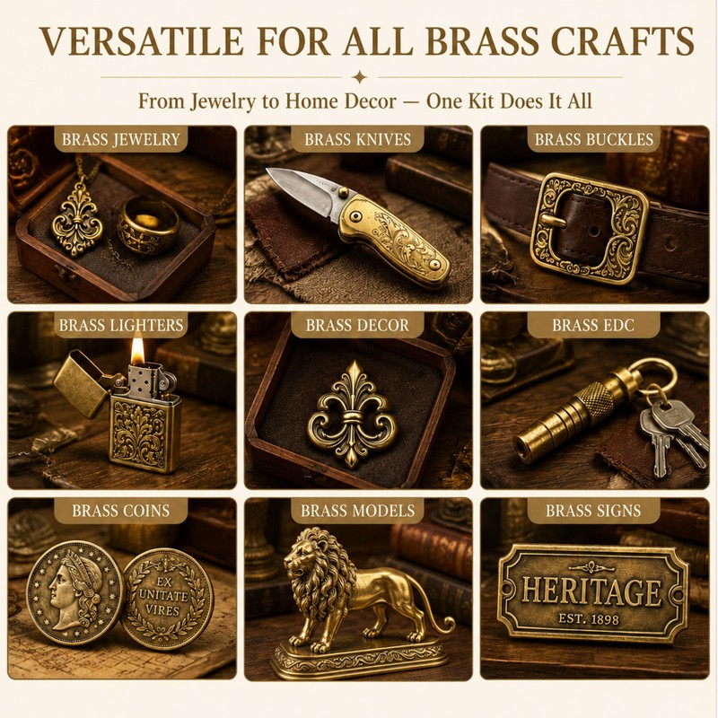 Brass Blackening Solution Kit - Fast Cold Patina for brass,