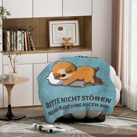 KAAYEE Mum Gift, Cuddly Blanket Gifts for Mum for Birthday, Mother's Day, Valentine's Day, Christmas, Birthday Gift, Mother's Day Gifts for Mother, Women, Blue Blanket