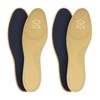 2 Pairs of Genuine Leather Insoles Basic Insoles Brown for