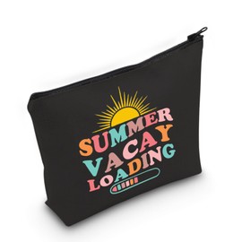JXGZSO Funny End Of Year Teacher Gift Summer Vacay loading Makeup Bag Summer Vacation Teacher Appreciation Gift (Vacay loading Bag)